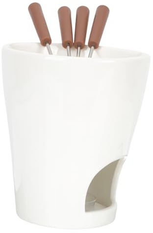 Mikinona Electric Chocolate Melting Pot Fondue Pot Set Cheese Warmer Melting Supplies for Cooking