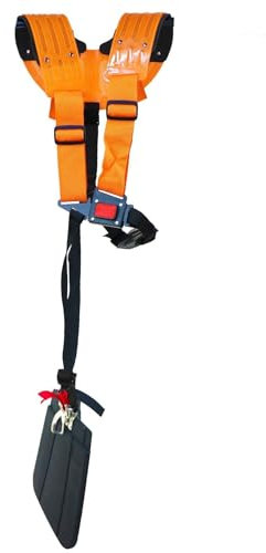 Spares2go Universal Double Harness Brushcutter Strimmer Trimmer Heavy Duty Padded Support (One Size)