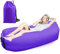 FainFun Luft Sitzsack, Luftsofa Outdoor Camping, Aufblasbarer Sessel, Aufblasbares Strandsofa, Mit dem Portable Package (Tiefviolett, M)
