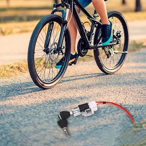 Antivol électrique pour moto, serrure de vélo électrique avec clé, serrure de batterie électrique portable d'extérieur avec 2 clés