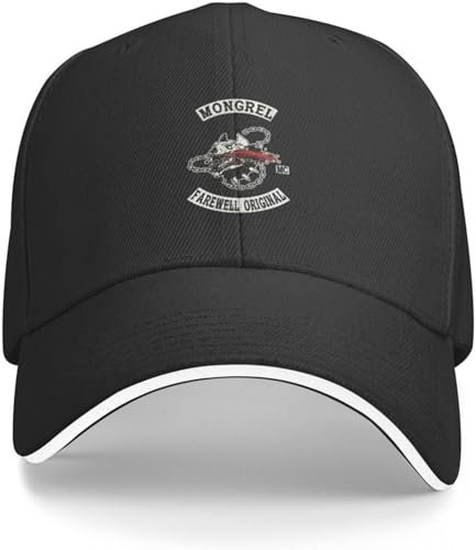 Baseballmütze Hip Hop Sonnenhut Copia de Mongrel Days Gone andise Mütze Baseballmütze Flauschige Mütze Rugbymütze Damen Herren Geburtstagsgeschenk