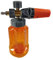 Funien Canon à Mousse pour Nettoyeur Haute Pression, Lance à Mousse réglable pour Voiture avec connecteur Rapide 1/4 et Bouteille Transparente de 1 L, Orange