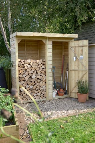 Forest Garden Medium Overlap Log and Tool Store 5'12 x 2'10 (1.8m x 0.9m)