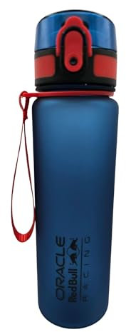 HOX Oracle Red Bull Racing Flip Top Water Drinks Bottle 650ML | Eco-Friendly Reusable BPA-free Plastic Water Bottle with Rope Handle Loop | Leak & spills Proof | Gift for F1 Racing Fan & Collector