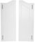 Porta basculante per salone, divisoria automatica, in legno, doppia porta, stile retrò, spessore 3,5 cm, per corridoio, cucina, bar, pub (bianco, 110 x 45 cm)