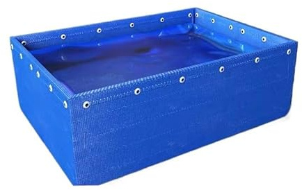 JUJUJ Piscina for Acquario Portatile Pieghevole in Tela di PVC - Serbatoio di contenimento temporaneo Resistente agli Strappi(2x2x1.5m)