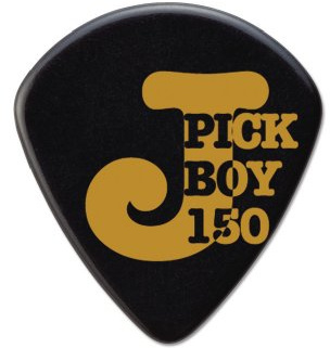 Pickboy J-Pick, Black, Cellulose, 1.50mm, 10 picks