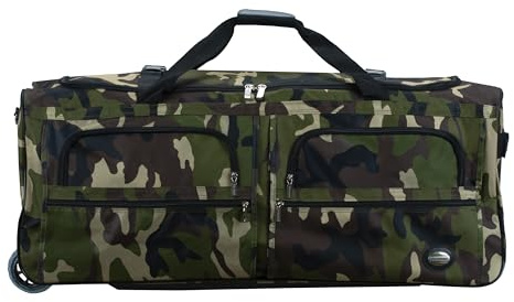 Rockland 36 Polyester Rolling Duffel Bag, Camo