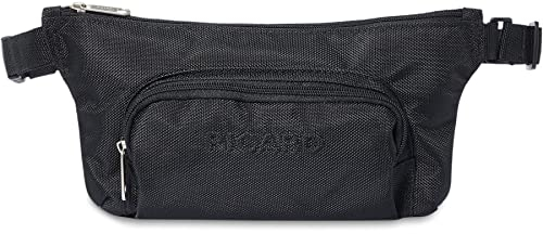Picard Gürteltasche Damen & Herren Hitec Schwarz | Bauchtasche aus Nylon mit Reißverschluss, gesicherten Innen- & Außenfach, Verstellbarer Gurt | Crossbody Bag | Hochwertige Hüfttasche