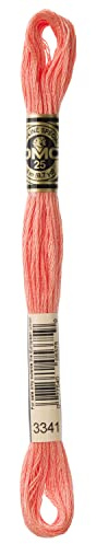 DMG Plaid Cotton Thread, Variegated for Stitching, 8 Metres 12-Pack apricot