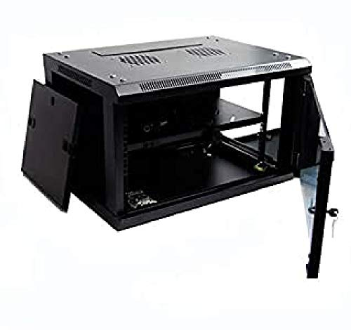 Powergreen RAC-06660-HQ Armario Rack 6U 60X60 con Termostato 2 Ventiladores 1 Bandeja