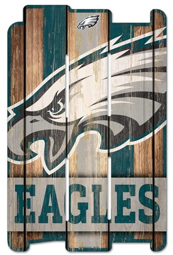 WinCraft NFL New England Patriots Holzzaunschild, Schwarz