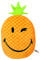 Nici 39313 Smiley World Kissen Ananas, 32 x 25 cm