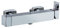 Wirquin 60721402 Mitigeur de douche mécanique carré avec inverseur céramique intégré, chromé