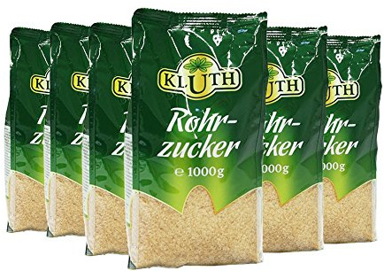 Kluth Rohrzucker, 1000g, 6er Pack