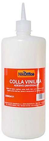 COLLA VINILICA 1KG ADATTA PER LEGNO SUGHERO SLIME CARTA STOFFE FELTRI CUOIO PLASTICA