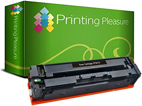 Printing Pleasure CF540X 203X Schwarz Premium Toner kompatibel für HP Color Laserjet Pro MFP M280nw, M281fdn, M281fdw, M254dw, M254nw