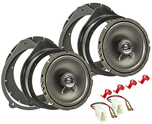 tomzz Audio 4003-004 TA16.5-Pro Lautsprecher Einbau-Set kompatibel mit Audi A3 8P A4 B6 B7 A8 Tür vorne 165mm Koaxial System