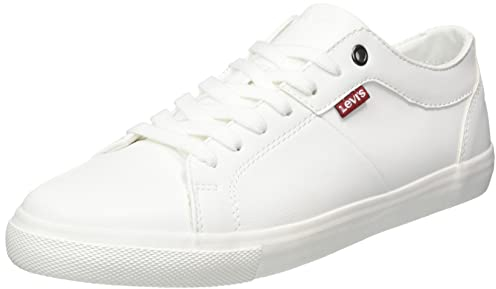Levi's Woods W., Zapatillas de Deporte Mujer, Blanco (Brilliant White), 41 Eu