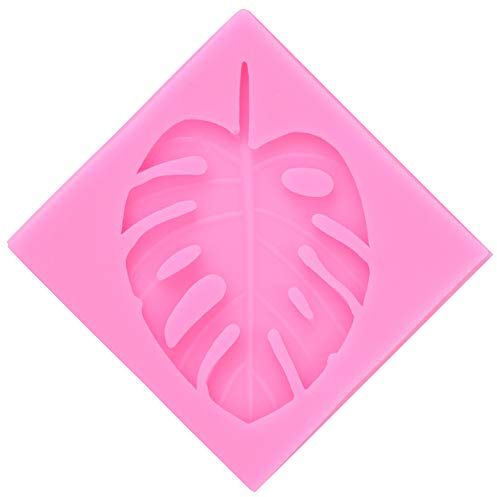 Lebensmittelform Monstera Blattform Kieselgelform Kreative Schokoladenform Keks Backform Multifunktion Selbstgemachte DIY Handwerk Kuchen Dekorieren Werkzeuge für Fondant Zucker Ton Seife