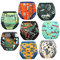 MooMoo Baby 8 Packs Potty Training Pants Cotton Absorbent Training Underwear for Toddler Boy and Girls 2T-9T, Green, 2 Years