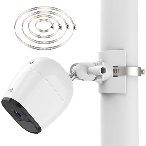 Lot de 2 supports universels pour caméra de surveillance Arlo Pro 4, Arlo Pro 3, Arlo Pro 2, eufyCam 2C/2C Pro/3/3C eufyCam 1 et 2, eufyCam E, Arlo Ultra Arlo Ultra 2 (blanc)