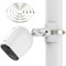 Lot de 2 supports universels pour caméra de surveillance Arlo Pro 4, Arlo Pro 3, Arlo Pro 2, eufyCam 2C/2C Pro/3/3C eufyCam 1 et 2, eufyCam E, Arlo Ultra Arlo Ultra 2 (blanc)
