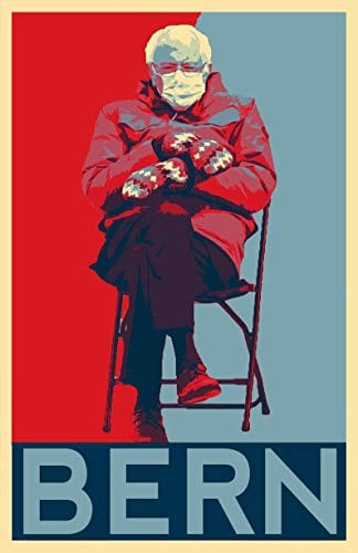 TNND Bernie Sanders Pop Illustration American Political Home Decor Poster Metallschild Poster 20,3 x 30,5 cm