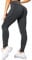RIOJOY Damen Push Up Leggings mit Taschen, High Waist Anti Cellulite Booty Leggings für Sport Yoga Fitness, Schwarz M