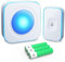 Wireless Doorbell Battery Operated Door Chimes & Bells at 1200 Feet with Flashing Light 4 Volume 36 Melodies（1 Portable Receiver & 1 Button White)