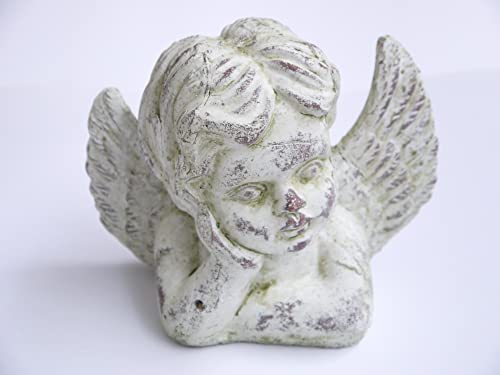 Dapo Deko-Engel Keramik für Innen und Außen Garten-Grab-Dekoration Außendeko Geschenk Figur Skulptur