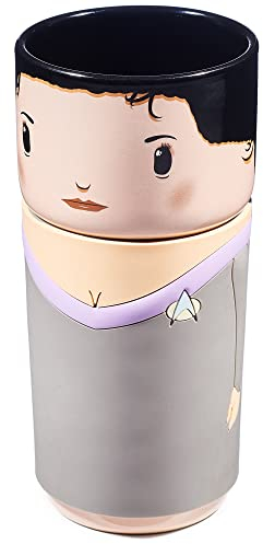 CosCups by Numskull Star Trek Deanna TROI Ceramic Mug Gift with Rubber Sleeve 400ml - Official Star Trek Merchandise