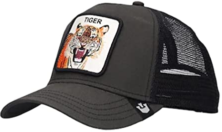 Goorin Brothers, Cappello trucker nero con motivo The Tiger, collezione Animal Farm, taglia unica, Taglia unica