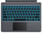 HAODEE For Microsoft Surface Pro 8 2021/Pro X 13 Ultra-Slim Wireless Bluetooth Tablet Keyboard with Trackpad,7 Colors (Color : 7Color LED Gray)