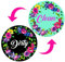 Dishwasher Magnet,Clean Dirty Sign Indicator- Double Sided Magnet with Magnetic Plate, Kitchen Dish Washer Refrigerator Reversible Indicator Vintage Wreath