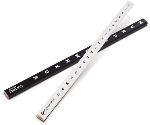 ARTZT neuro Vision Stick 2er-Set | Augentraining & Gleichgewicht | Für Einsteiger & Fortgeschrittene | Nachhaltig & Klimaneutral | Inklusive Konvergenz- & Divergenztraining | Farbe: Schwarz/Weiß
