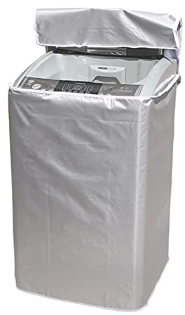 BYNYXI Cubierta para lavadora de carga superior, impermeable, resistente al polvo, con cremallera, resistente a los rayos UV, 53 cm x 55 cm x 86 cm