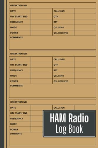 HAM Radio Log Book: A Journal to Track All Contacts and Operations for Amateur Radio Operators