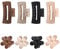 posionks 8 Pcs Flower Hair Clips Nonslip Flower Claw Clips Durable and Nonslip Plastic Hair Clamps Grips for Women and Girls