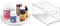 iDesign 58630 Küchen Organizer, kleiner Drehteller aus BPA-freiem Kunststoff für den Vorratsschrank, 23 cm & Cabinet/Kitchen Binz Aufbewahrungsbox, 25,4 cm x 15,2 cm x 12,7 cm