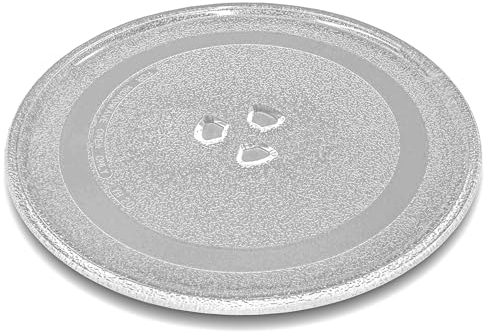 vhbw piatto compatibile con Silvercrest SMW 800 F2 forni a microonde - Piatto girevole con attacco a Y, 24,5 cm, vetro