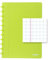 ATOMA Notizbuchsystem - Robust transparent - A4 - grün - Kariert 5 mm