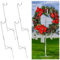 Blulu Kranzständer für Friedhof, Grabkranzhalter, Ständer im Boden, Friedhof, Blumenhalter, Grabstein, Blumenhaken, Grabstein-Aufhänger für Gedenktage, Grabstein-Dekorationen, 4 Stück