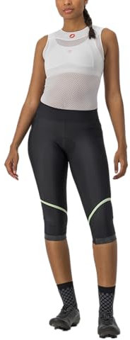 CASTELLI Damen Th Kni blitzschnell Kurze Schlauch, Black/Paradise Mint, M