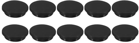 sourcing map Silicone Rubber Hole Plug 31.3mm Diameter Soft Flexible Stopper Short for 30-31mm Hole Black 10 Pieces