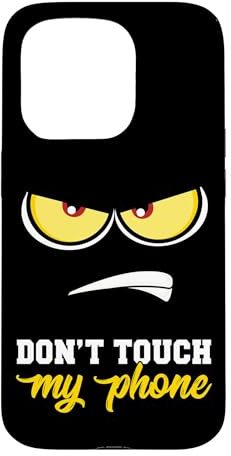 Case Dont Touch My Phone Case Anime Lover Angry Face Gift Case for iPhone 15 Pro