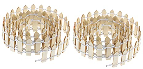 BESPORTBLE 6 Stk Mini-Zaun weihnachtsdeko gewidmet Sukkulente Pflanzen Rand der Zaun Zubehör Holz