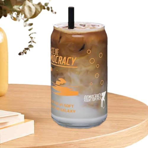 Yianyal Verres à bière sans pied transparents imprimés - Verres classiques de vacances - Verres à eau hauts réutilisables - Verres à cocktail amusants pour adultes, femmes et hommes