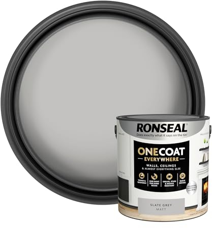 Ronseal One Coat Everywhere Paint Slate Grey Matt 2.5L