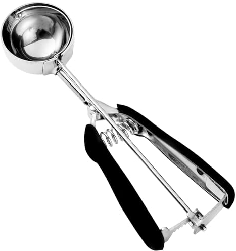HOMURE H Cookie Scoop 4 Tablespoon, Size #16, Black, Stainless Steel, 1 Count